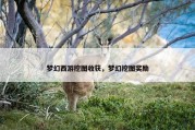 梦幻西游挖图收获，梦幻挖图奖励