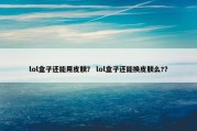 lol盒子还能用皮肤？ lol盒子还能换皮肤么?？