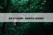 天井下CG阴阳师？ 阴阳师天井下阵容搭配？