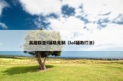 英雄联盟f辅助克制（lol辅助打法）