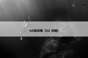 lol线攻略（lol 攻略）