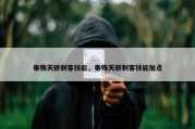 秦殇天骄刺客技能，秦殇天骄刺客技能加点