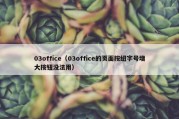 03office（03office的页面按纽字号增大按钮没法用）