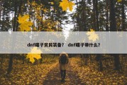 dnf瞎子贫民装备？ dnf瞎子带什么？