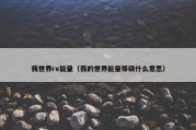 我世界re能量（我的世界能量等级什么意思）