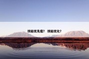 技能优先度？ 技能优化？