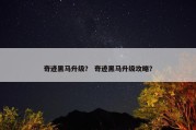 奇迹黑马升级？ 奇迹黑马升级攻略？