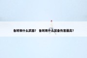 鲁班带什么武器？ 鲁班用什么装备伤害最高？