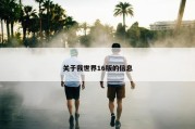 关于我世界16版的信息