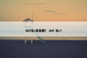 dnf主c搞笑图？ dnf 主c？