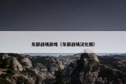 东部战场游戏（东部战场汉化版）