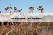 dnf染色剂夏日套？ dnf染色剂预览？