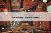 天天军旗游戏？ 天天军旗10034？