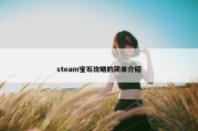 steam宝石攻略的简单介绍