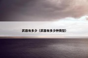 武器有多少（武器有多少种类型）