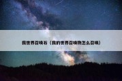 我世界召唤石（我的世界召唤物怎么召唤）