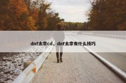 dnf太宗cd，dnf太宗有什么技巧