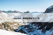 dnwdnf，带你玩带你飞下一句