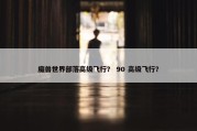 魔兽世界部落高级飞行？ 90 高级飞行？