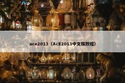 ace2013（AcE2013中文版教程）