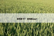 游戏库下？ 游戏库app？