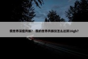 我世界深度共振？ 我的世界共振仪怎么达到16gb？