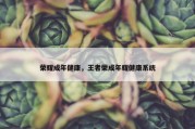 荣耀成年健康，王者荣成年耀健康系统