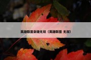 英雄联盟枭雄无双（英雄联盟 无双）