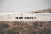 水果无限？ 水果无限制污？