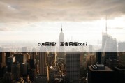 c0s荣耀？ 王者荣耀cos？