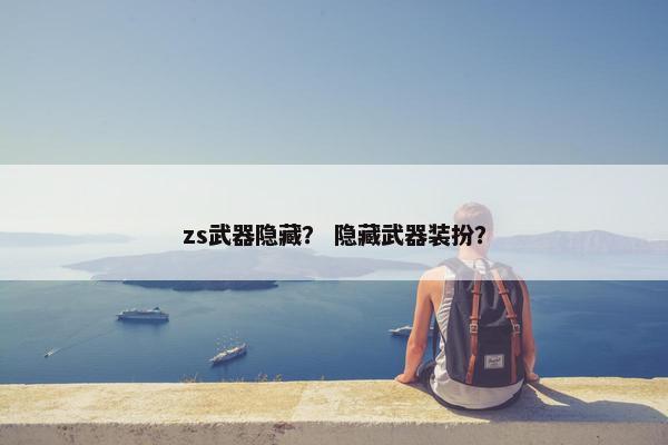 zs武器隐藏？ 隐藏武器装扮？