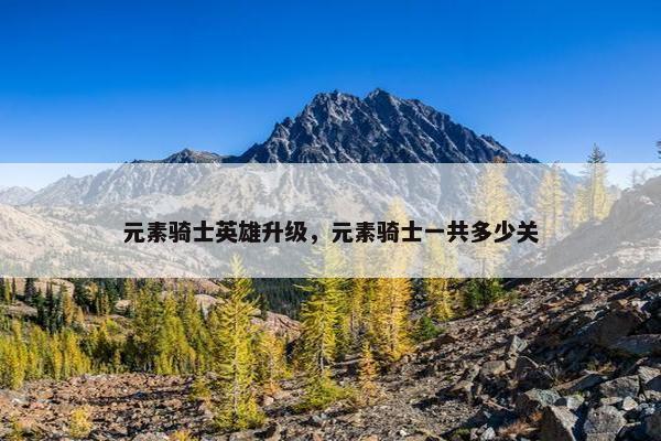 元素骑士英雄升级，元素骑士一共多少关