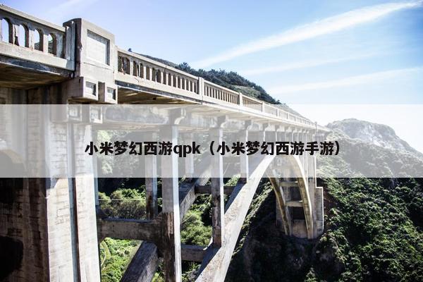 小米梦幻西游qpk（小米梦幻西游手游）