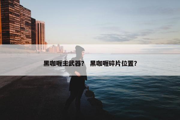 黑咖喱主武器？ 黑咖喱碎片位置？
