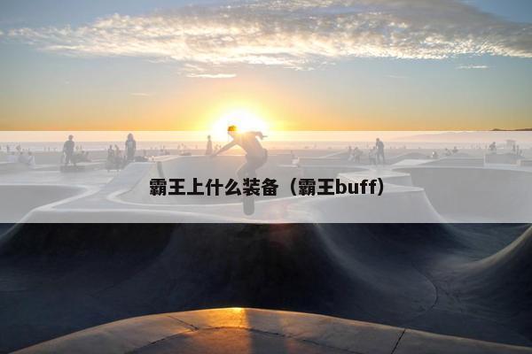 霸王上什么装备（霸王buff）