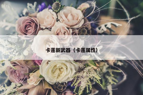 卡莲新武器（卡莲属性）