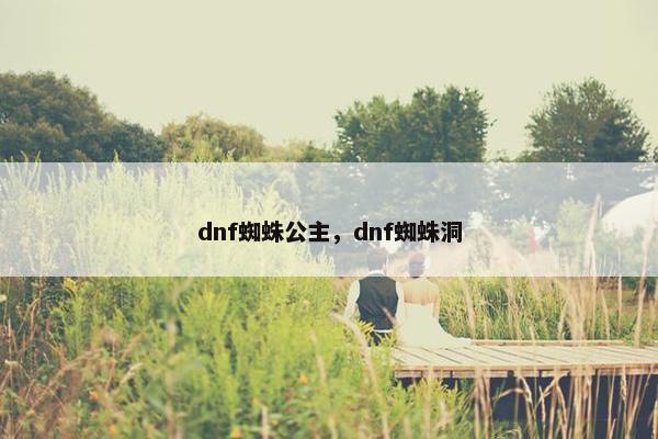 dnf蜘蛛公主，dnf蜘蛛洞