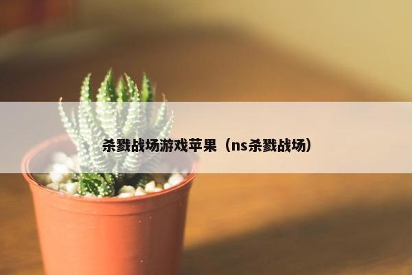 杀戮战场游戏苹果（ns杀戮战场）