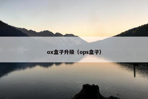 ox盒子升级（ops盒子）