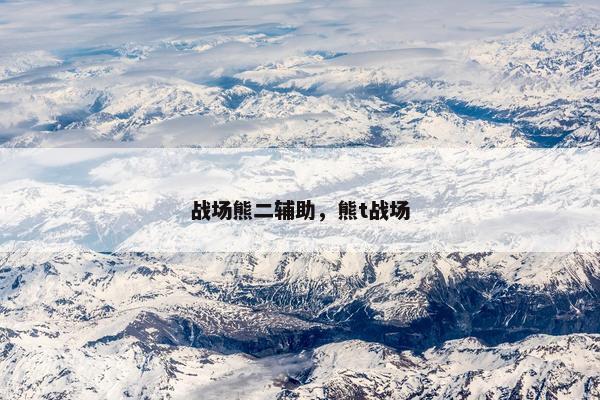 战场熊二辅助，熊t战场