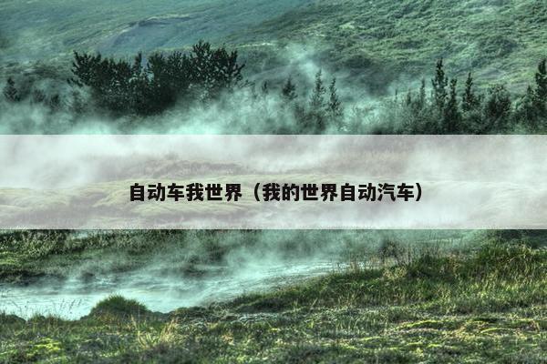 自动车我世界（我的世界自动汽车）