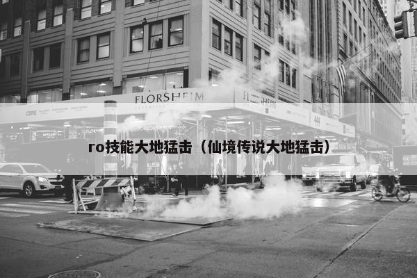 ro技能大地猛击（仙境传说大地猛击）