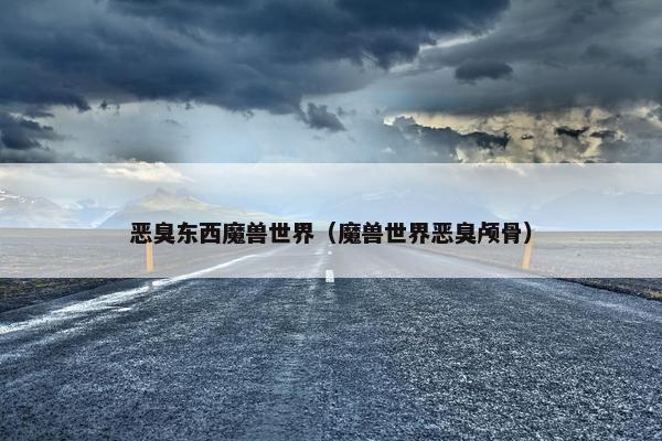 恶臭东西魔兽世界（魔兽世界恶臭颅骨）