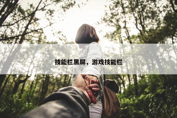 技能栏黑屏，游戏技能栏
