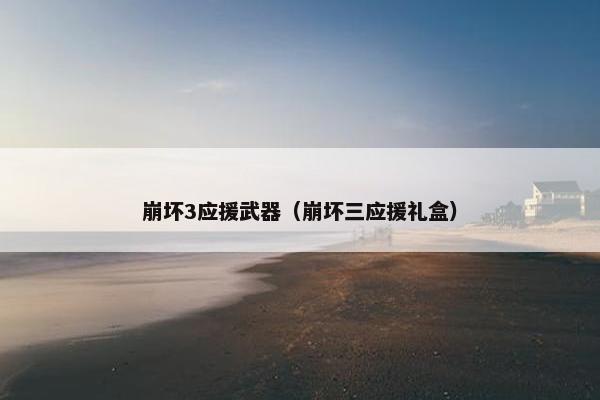 崩坏3应援武器（崩坏三应援礼盒）
