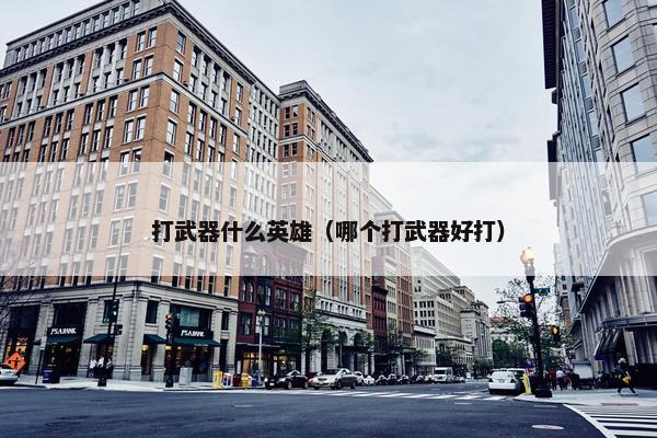 打武器什么英雄（哪个打武器好打）