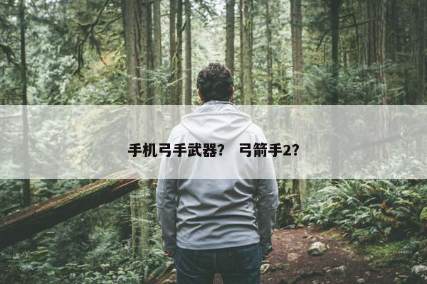 手机弓手武器？ 弓箭手2？