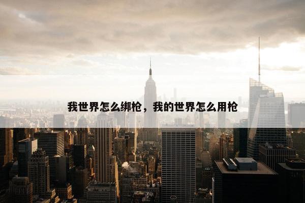 我世界怎么绑枪，我的世界怎么用枪