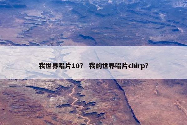我世界唱片10？ 我的世界唱片chirp？