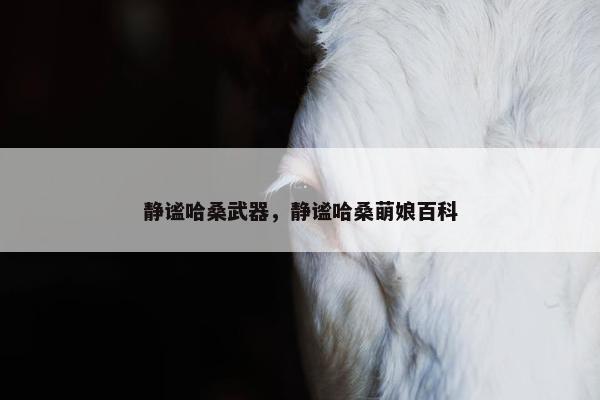 静谧哈桑武器，静谧哈桑萌娘百科